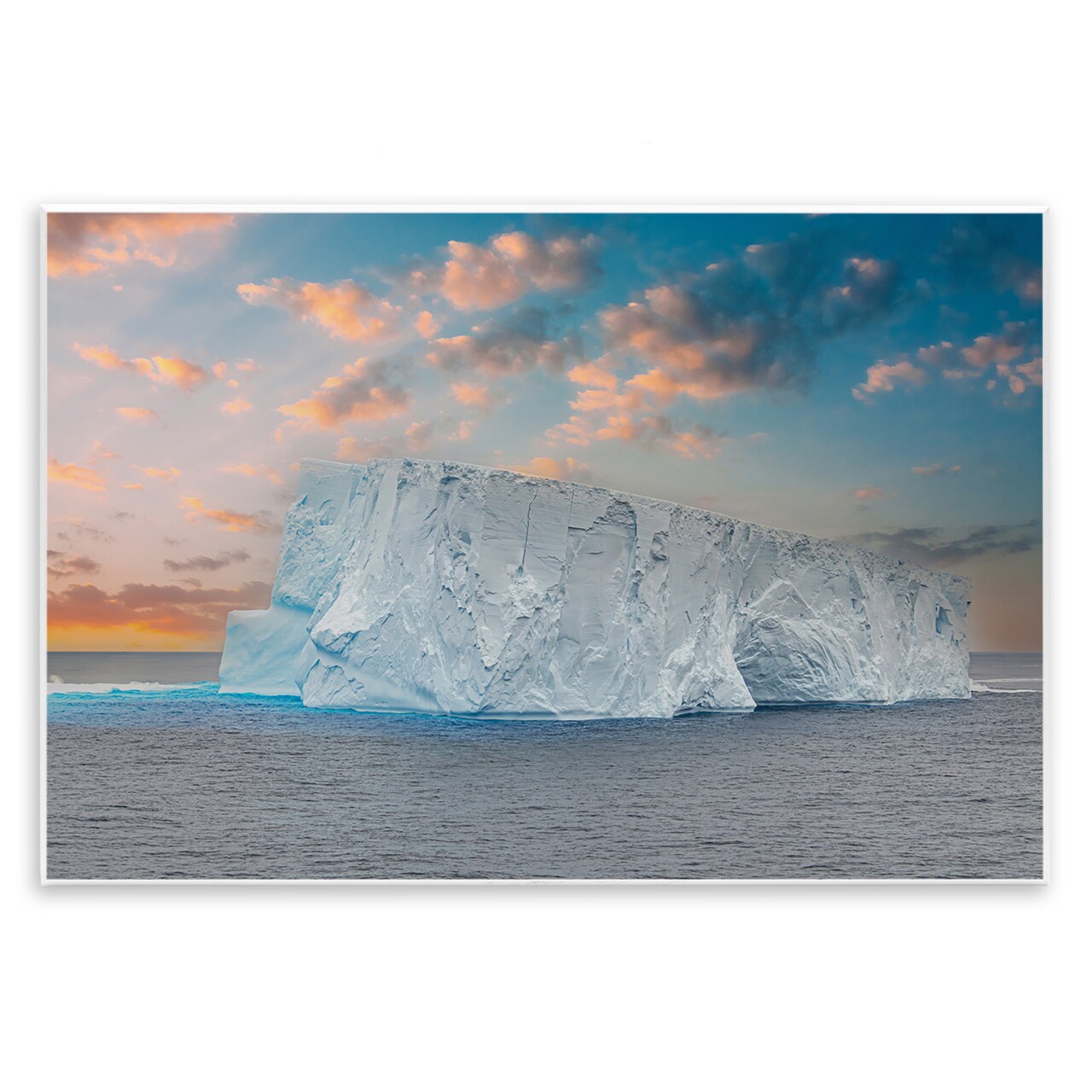 Stupell Industries Frozen Iceberg Sunset Wall Plaque, design by Richard Silver